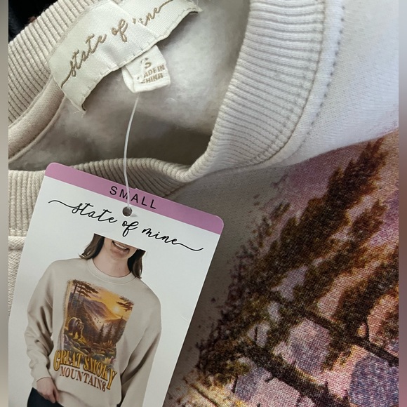 Great Smokey Mountains fleece sweatshirt - Picture 10 of 10